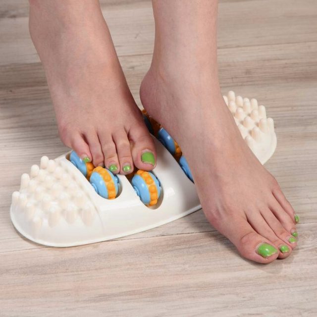 Portable Oval Rolling Wheel Foot Massager