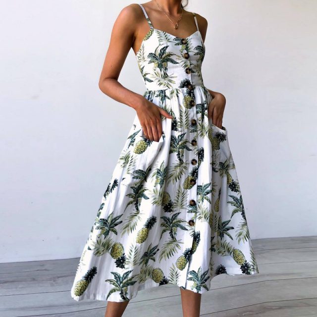 Women’s Cami Floral Printed Dress