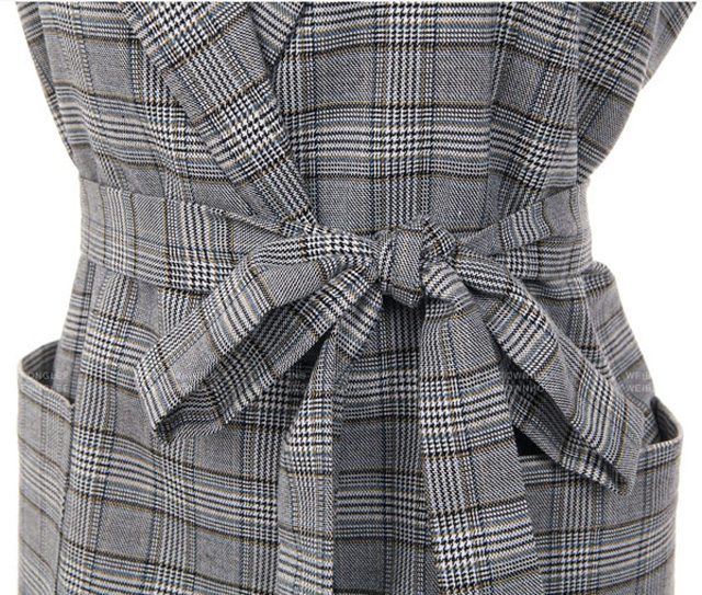 Women’s Classic Checkered Office Jacket