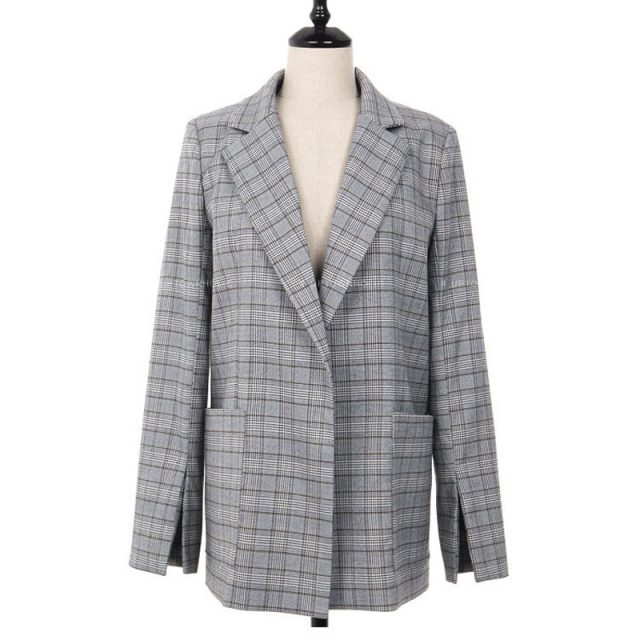 Women’s Classic Checkered Office Jacket