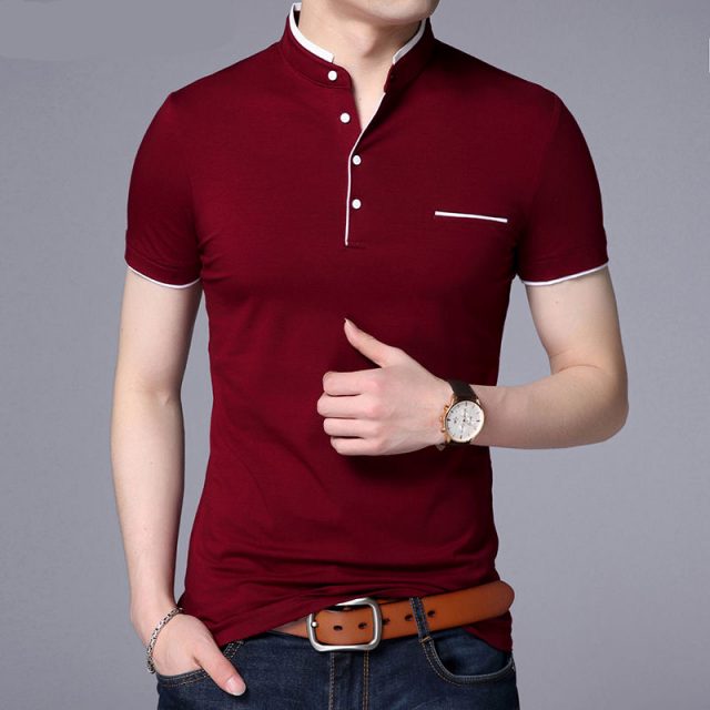 Men’s Elegant Shirt with Mandarin Collar