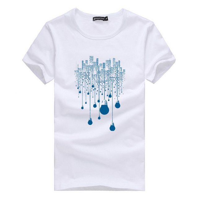 Men’s Abstract Printed Cotton T-Shirt