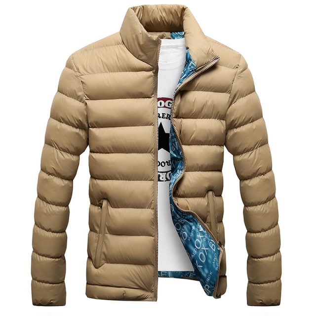 Men’s Warm Jacket with Stand Collar