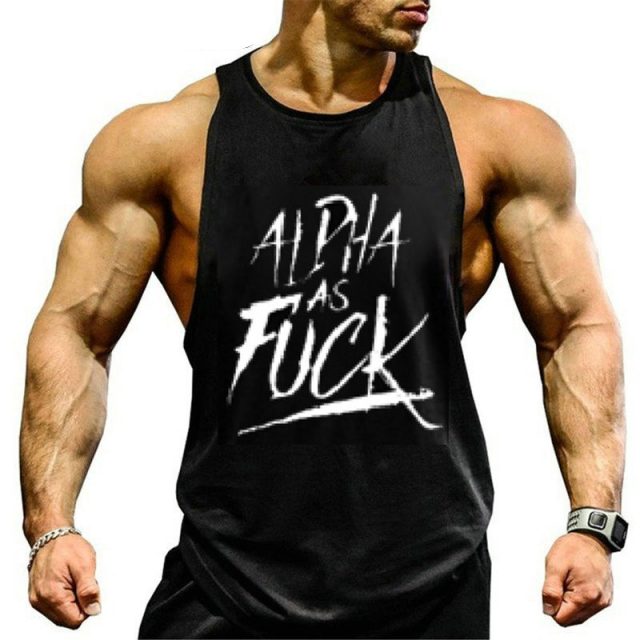 2019 colete Clothing Men Bodybuilding Tank Top Word Pattern Men Fitness Sleeveless Shirts casual Muscle Tops undershirt gyms